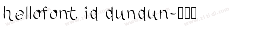 hellofont id dundun字体转换